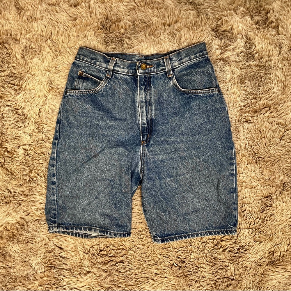 Vintage Blue Denim Jean Shorts